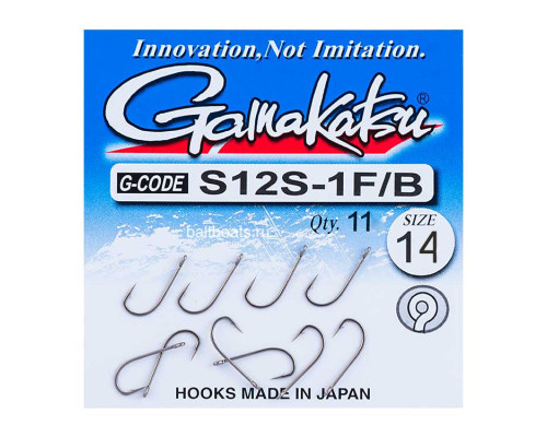 Крючок Gamakatsu S12S-1F/B №14