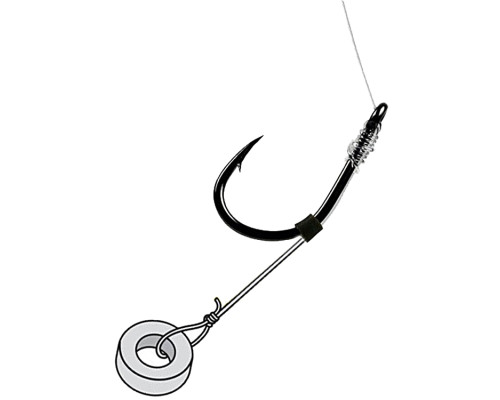 Крючок с поводком Owner Method Feeder Rig Pellet Band FD-02 №8