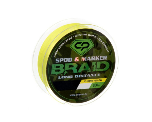 Шнур Carp Pro Spod and Marker Braid PE X4 Long Distance 0.16мм 200м