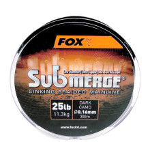 Шнур Fox Submerge Sinking Braided Mainline Dark Camo 0.16мм