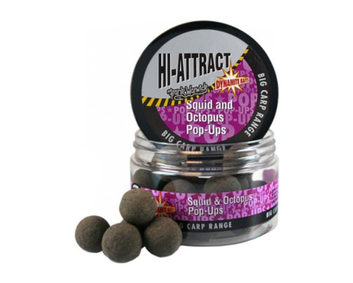 Бойлы Dynamite Baits Pop-Ups Hi-Attract Squid & Octopus 15мм