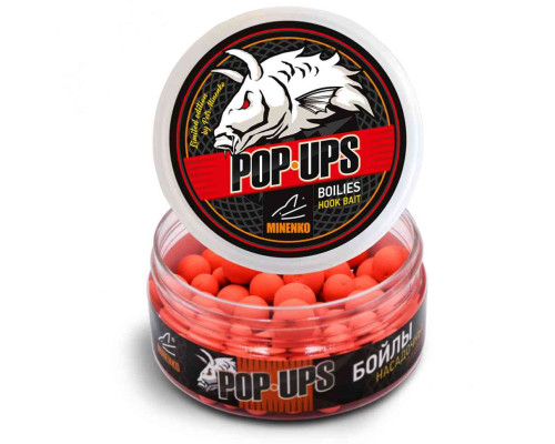 Бойлы плавающие MINENKO STRAWBERRY (Fluo) Pop-Up SizeMix