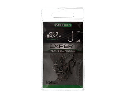 Крючки Carp Pro Black Nickel Long Shank №4