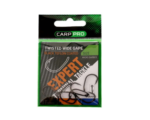 Крючки Carp Pro Twisted Wide Gape BT Series №4