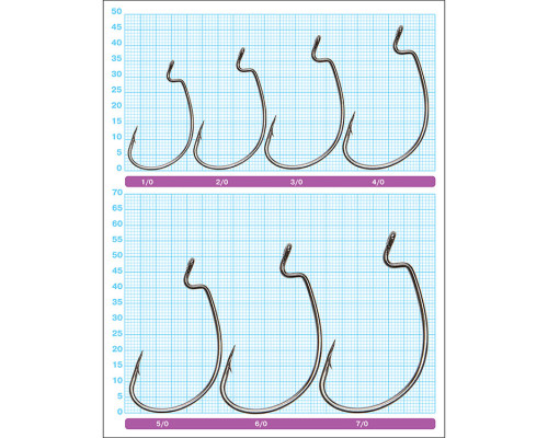 Крючки Owner Offset Wide Gap Plus 5139 №4/0