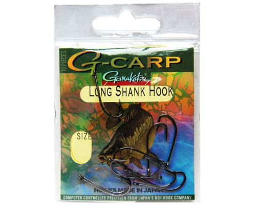 Крючок Gamakatsu G-Carp Long Shank №8