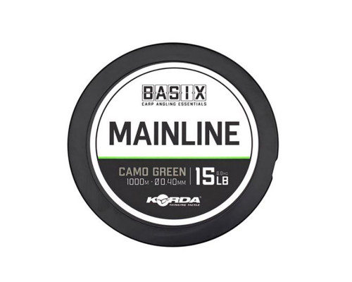 Леска Korda Basix Main Line 0.4мм 1000м 15lb Camo Green
