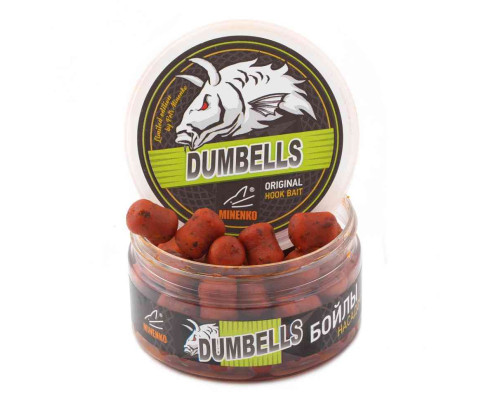 Насадочные DUMBELLS бойлы MINENKO ORANGE PLUM 14x20мм (в дипе)