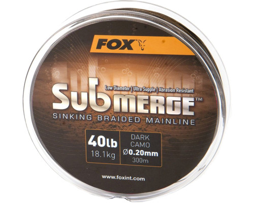 Шнур Fox Submerge Sinking Braided Mainline Dark Camo 0.20мм