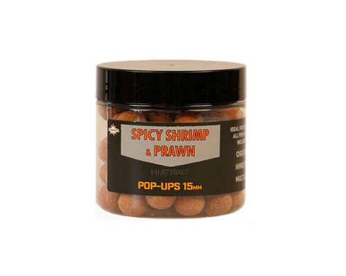 Бойлы Dynamite Baits Fluro Pop-up Spicy Shrimp & Prawn 15мм