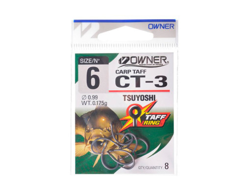 Крючки Owner Carp Taff CT3 53273 №6