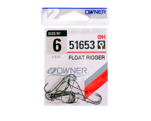 Крючки Owner Float Rigger 51653 №6