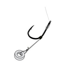 Крючок с поводком Owner Method Feeder Rig Pellet Band FD-02 №8