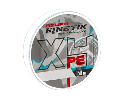 Шнур Azura Kinetik X4 Turquoise 150м #0.6 0.128мм