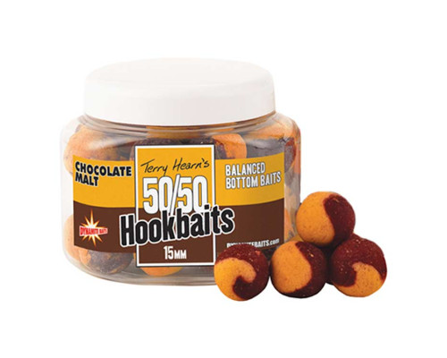 Бойлы Dynamite Baits 50/50 Hookbait Chocolate Malt 15мм