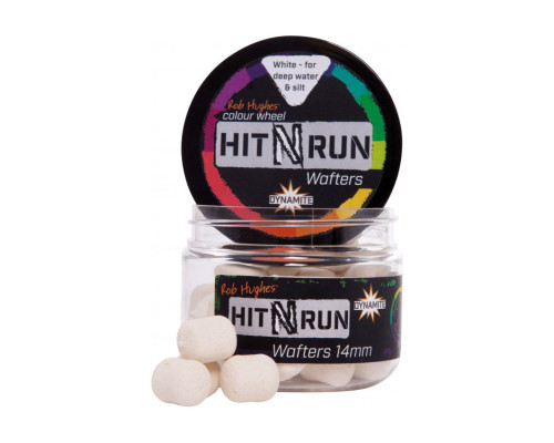 Бойлы Dynamite Baits Hit N' Run Wafter 14 мм Bright White