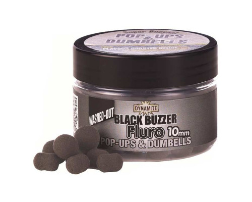 Бойлы Dynamite Baits Pop-Ups & Dumbells Black Buzzer 10мм