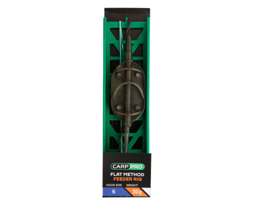 Готовая оснастка на ледкоре Carp Pro Flat Method Feeder №6 30 г
