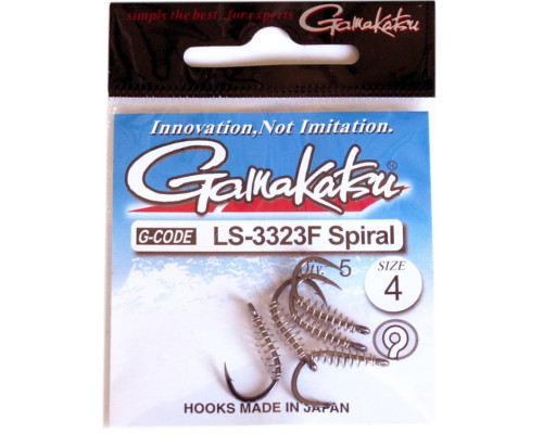 Крючки Gamakatsu LS-3323F Spiral №4