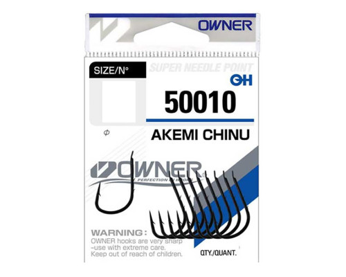 Крючки Owner Akemi Chinu 50010 №01 Black