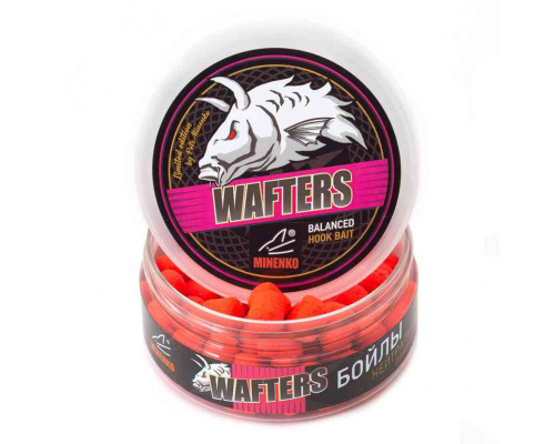 Насадочные бойлы MINENKO WAFTERS DUMBELLS STRAWBERRY 11x14мм