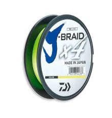 Шнур Daiwa J-Braid x4 0.21мм 12.4кг Yellow 135м