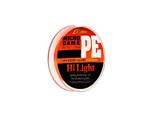 Шнур Owner Micro Game PE 3X #0.2 150м Orange 0.093мм